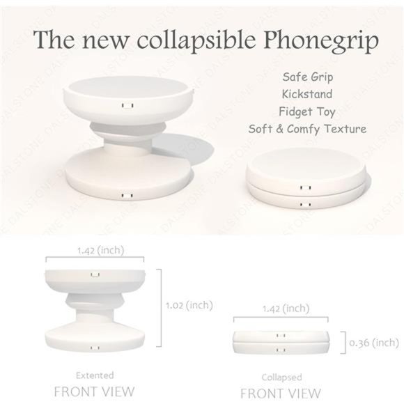 Flower Shape Colorful Expandable Collapsible Mobile Phone Grip Stand Holder - Picture 8 of 8